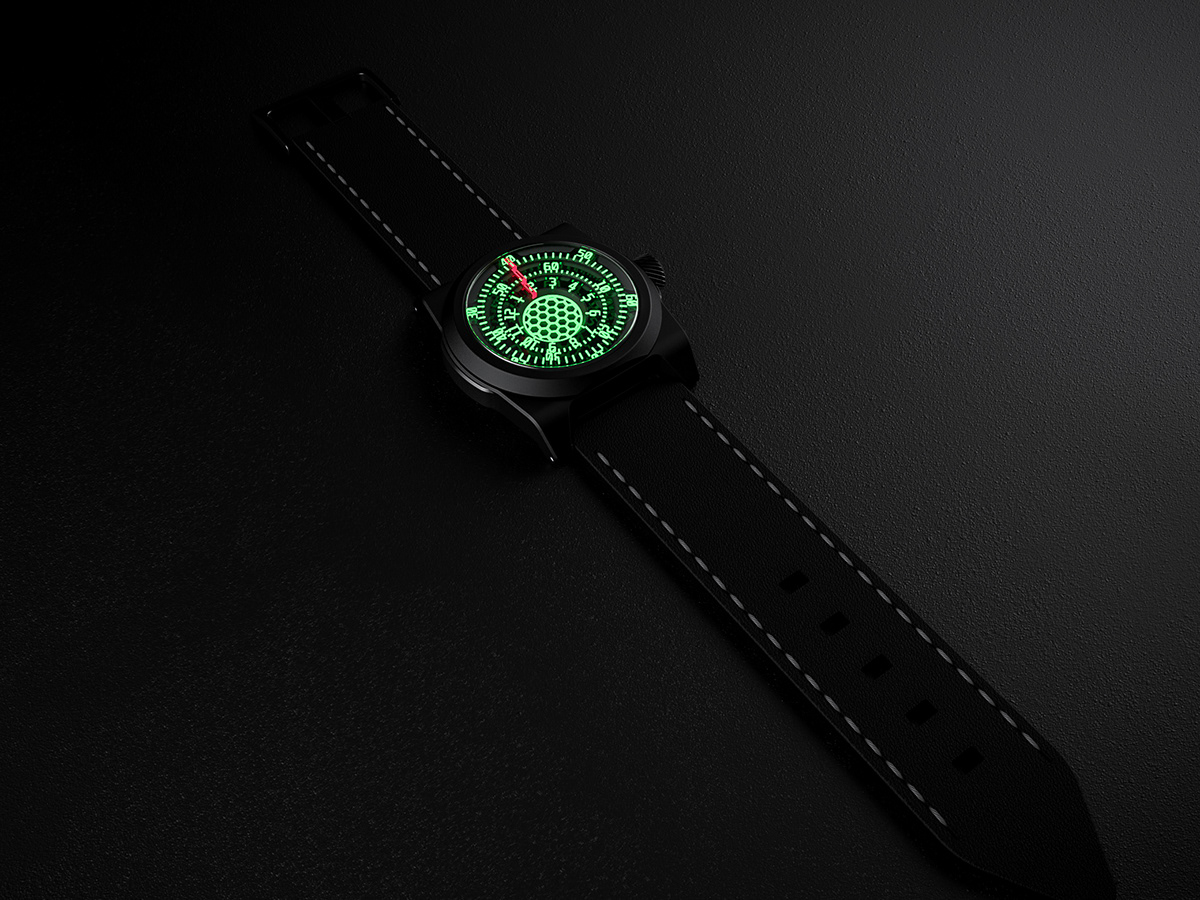 Jans Slapins，Wrist watch，3d，Render，