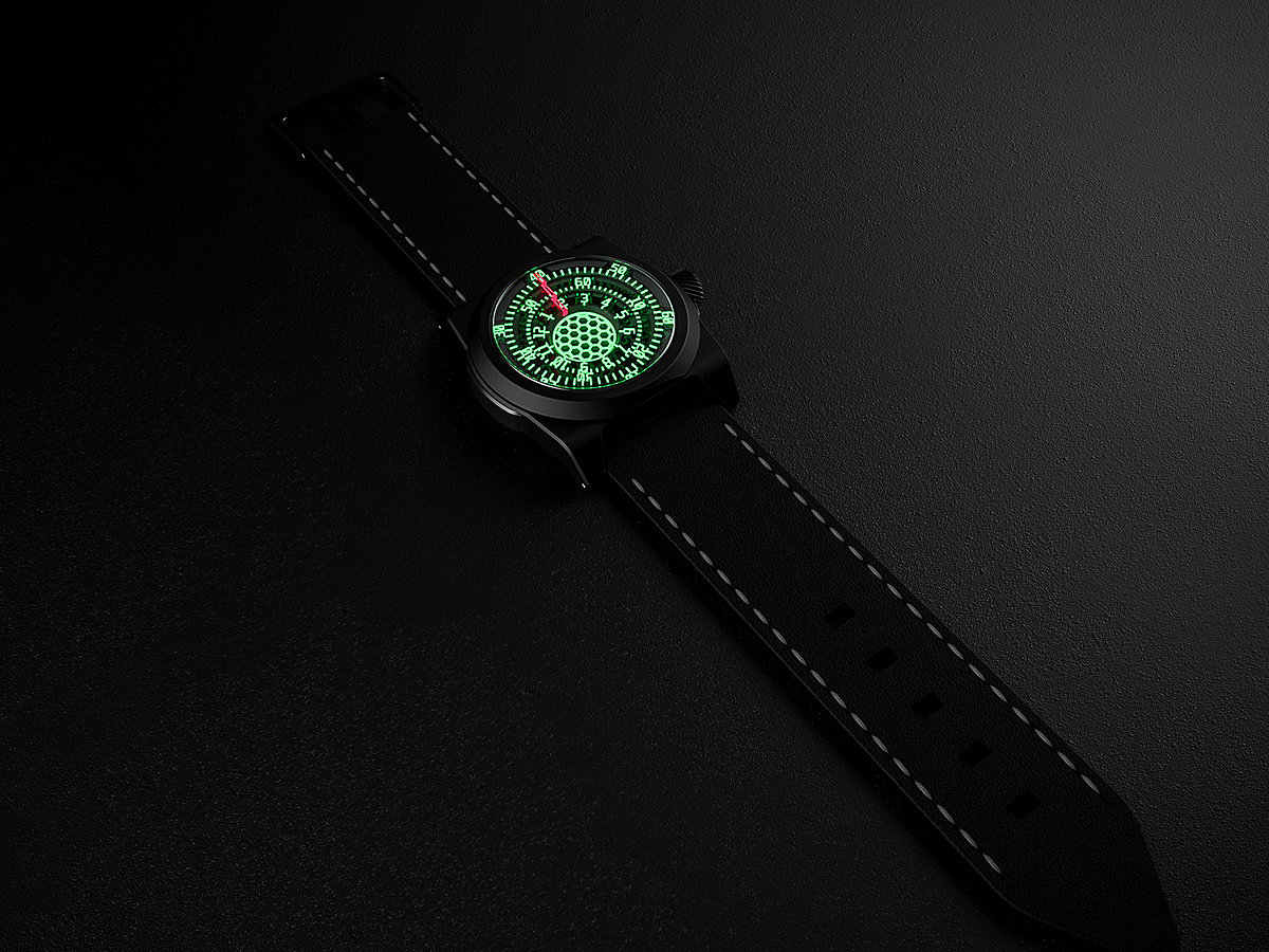 Jans Slapins，Wrist watch，3d，Render，