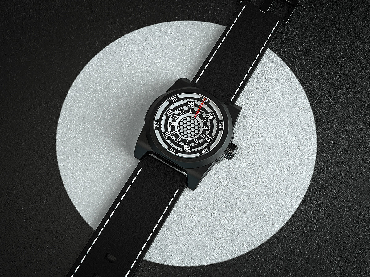 Jans Slapins，Wrist watch，3d，Render，