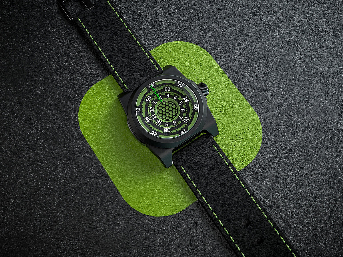 Jans Slapins，Wrist watch，3d，Render，