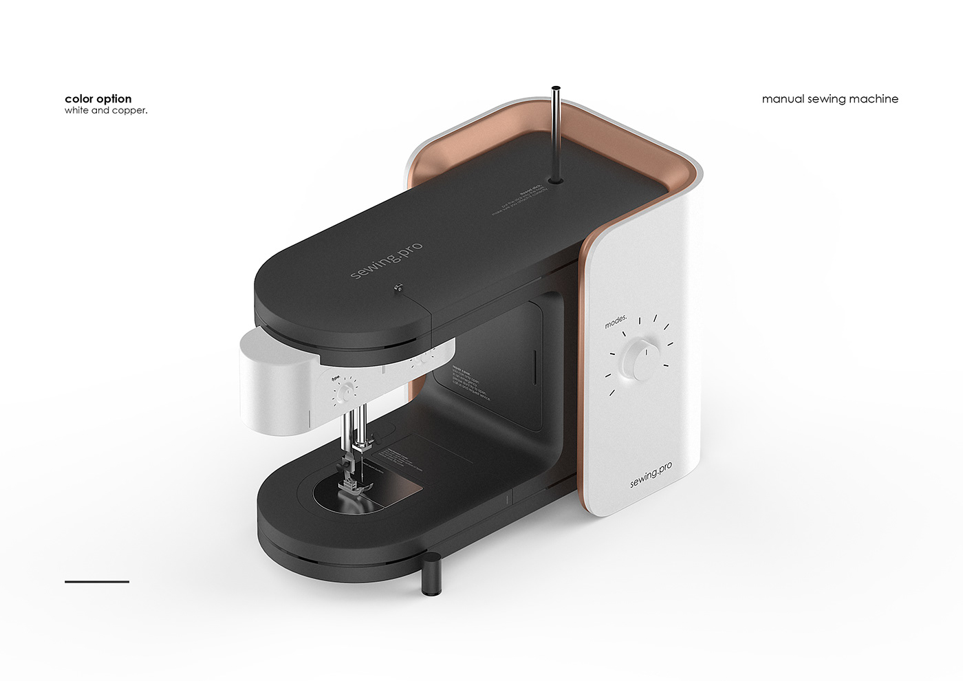 Sewing machine，white，golden，black，sewing.pro，