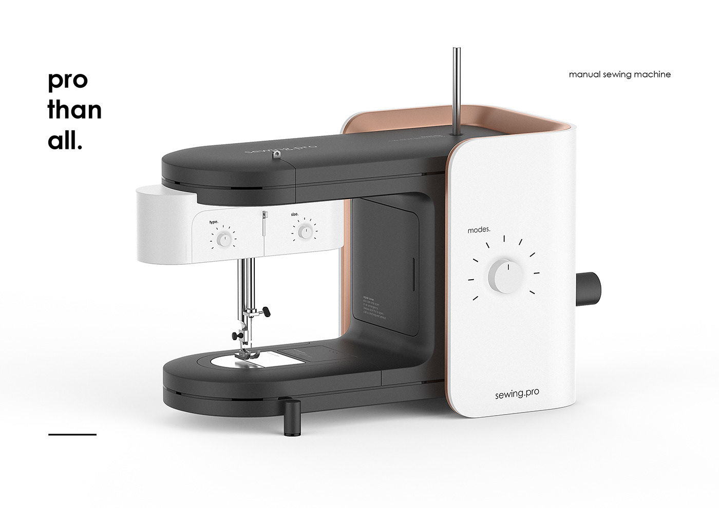 Sewing machine，white，golden，black，sewing.pro，