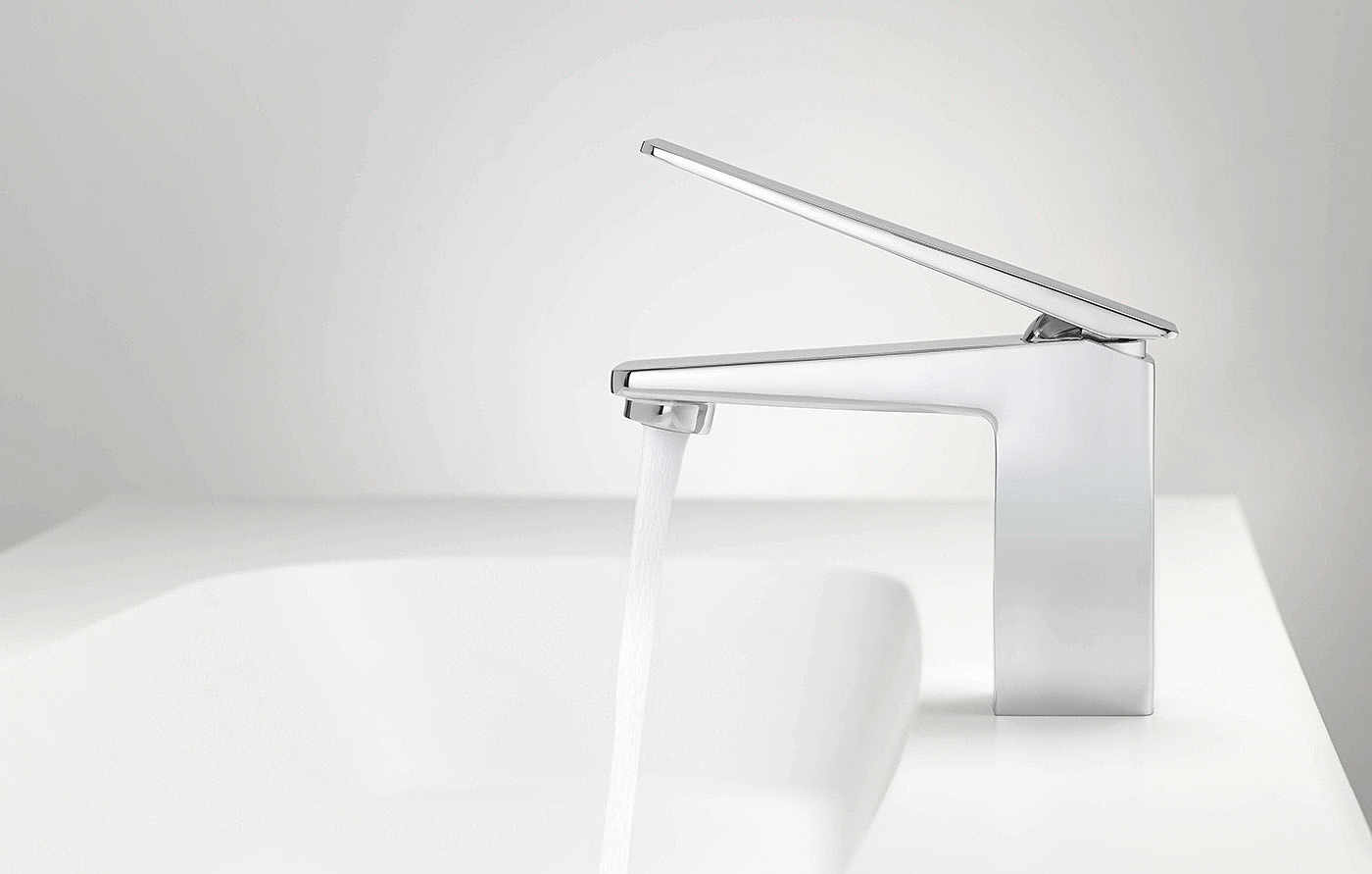 Simplicity，Vitra Brava，bathroom，water tap，silver，