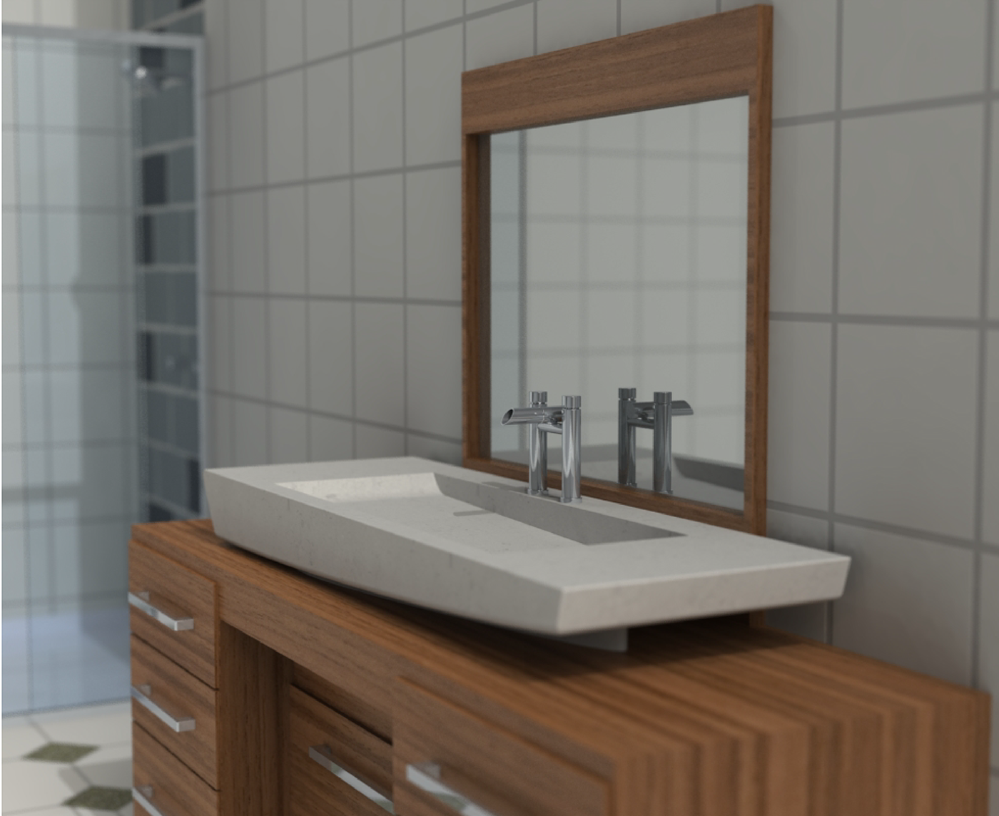 stainless steel，Shower Room，Bamboo，water tap，