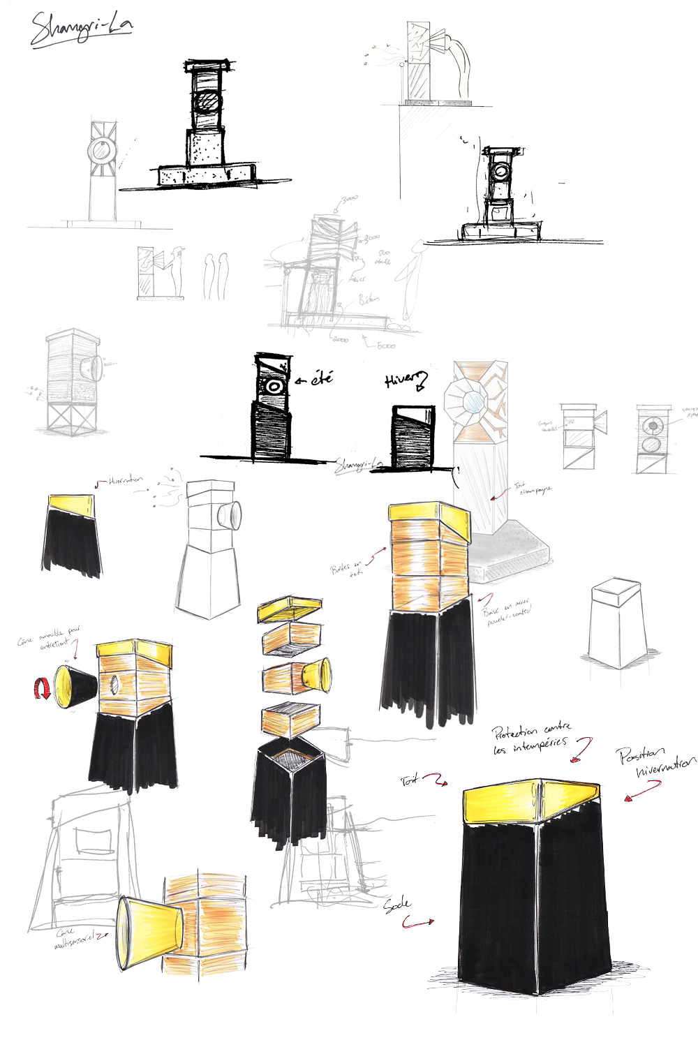 product design，Honeycomb design，Bee wall，