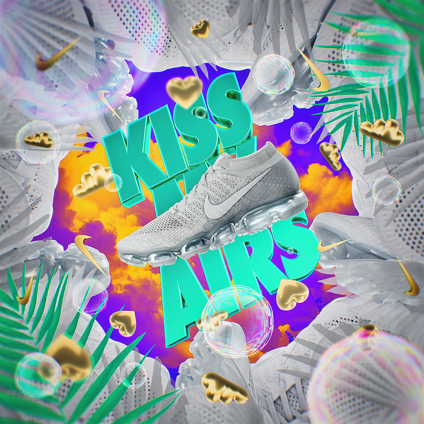 shoes，run，Nike，c4d，