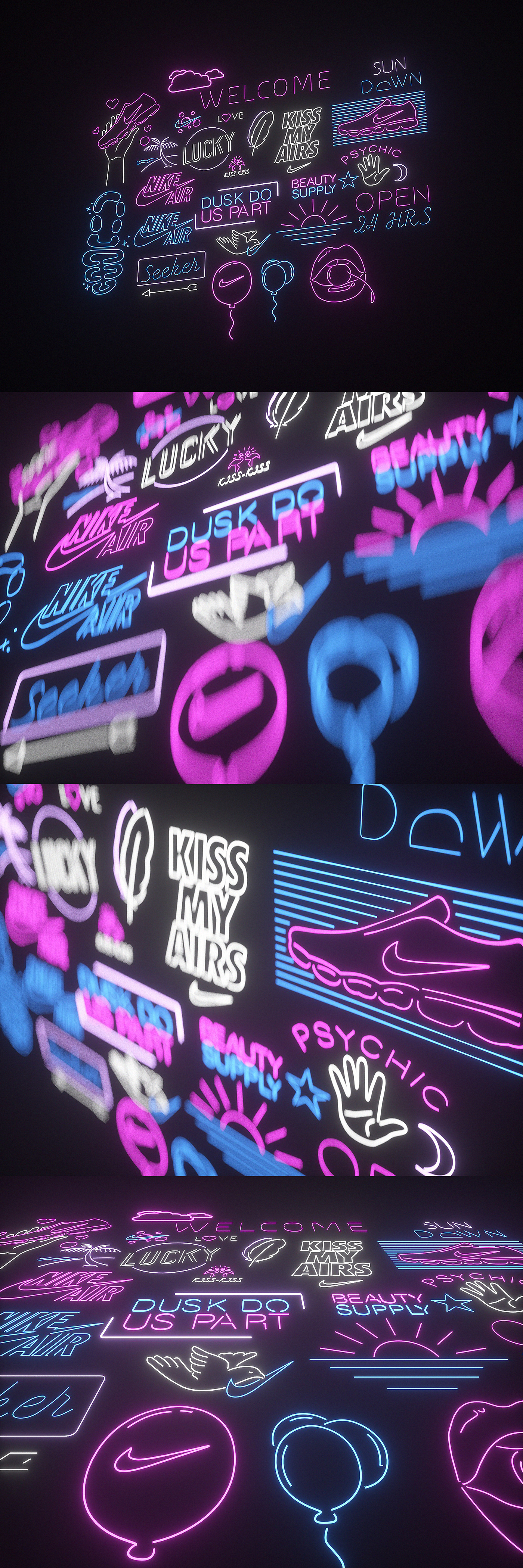 shoes，run，Nike，c4d，