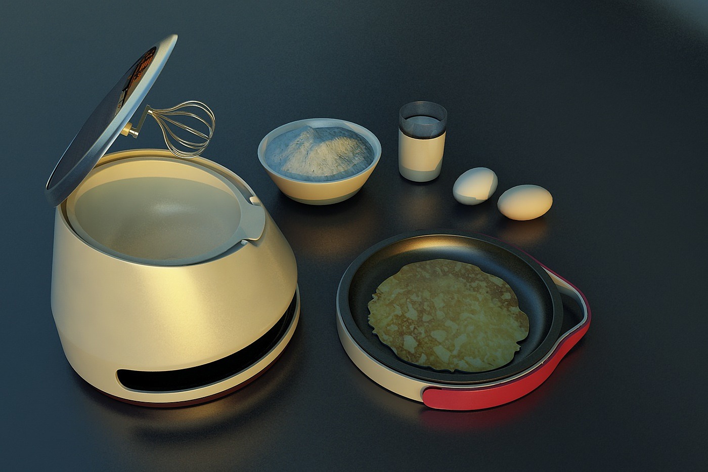 Bolang，Griddle Cake，industrial design，