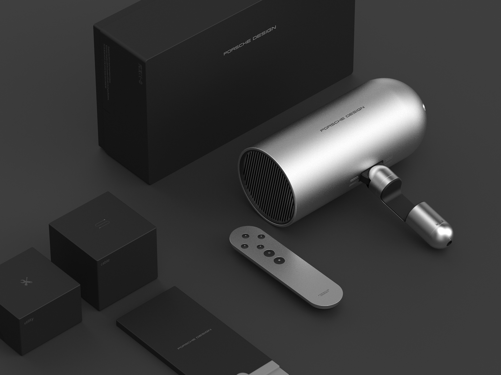 Minimalist，grey，speaker，Porsche speaker，