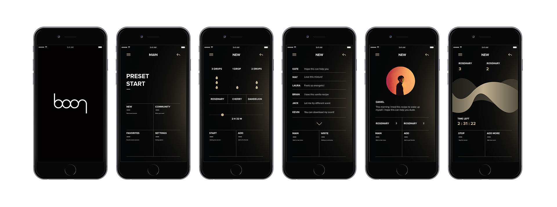 BOON，Essential oil diffuser，black，