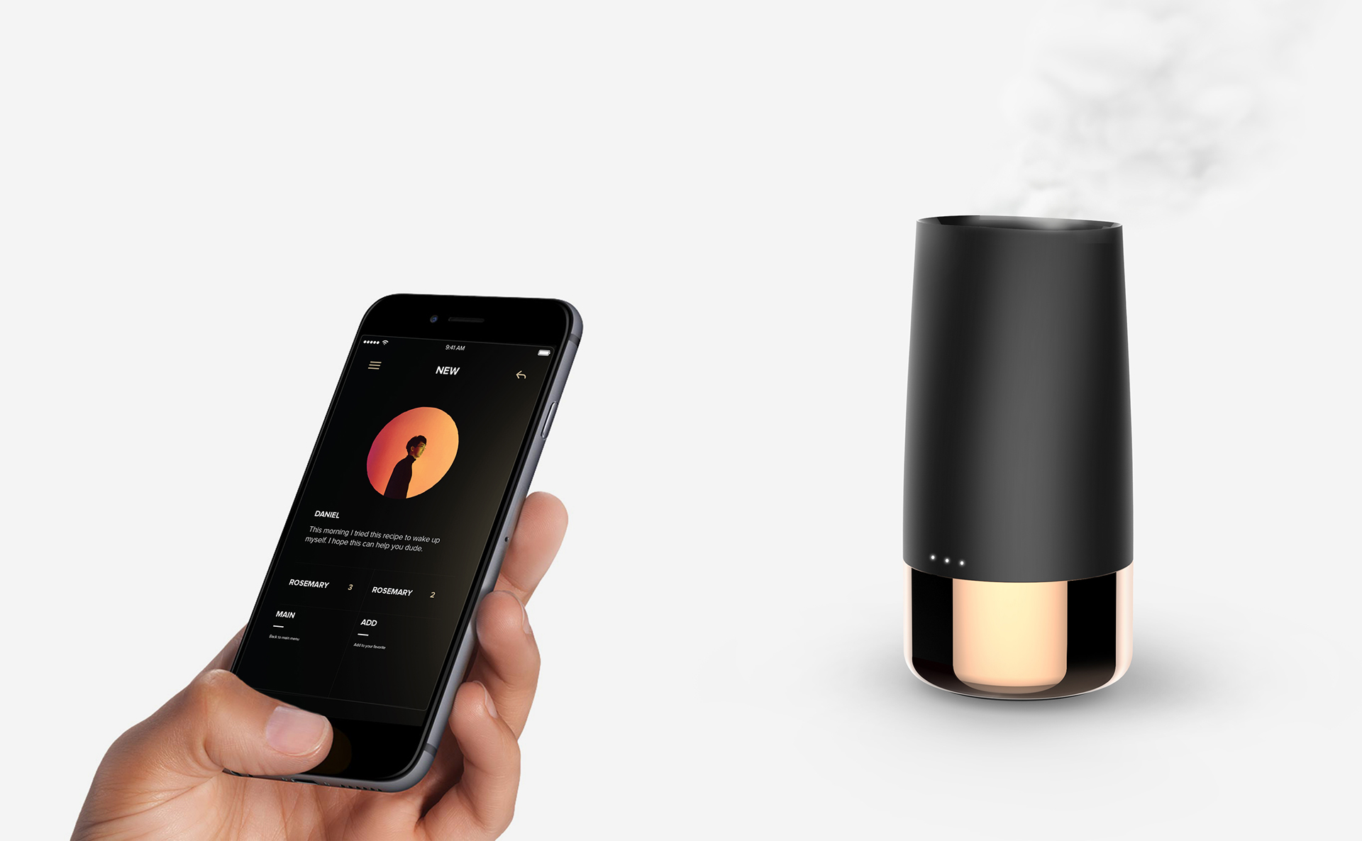 BOON，Essential oil diffuser，black，