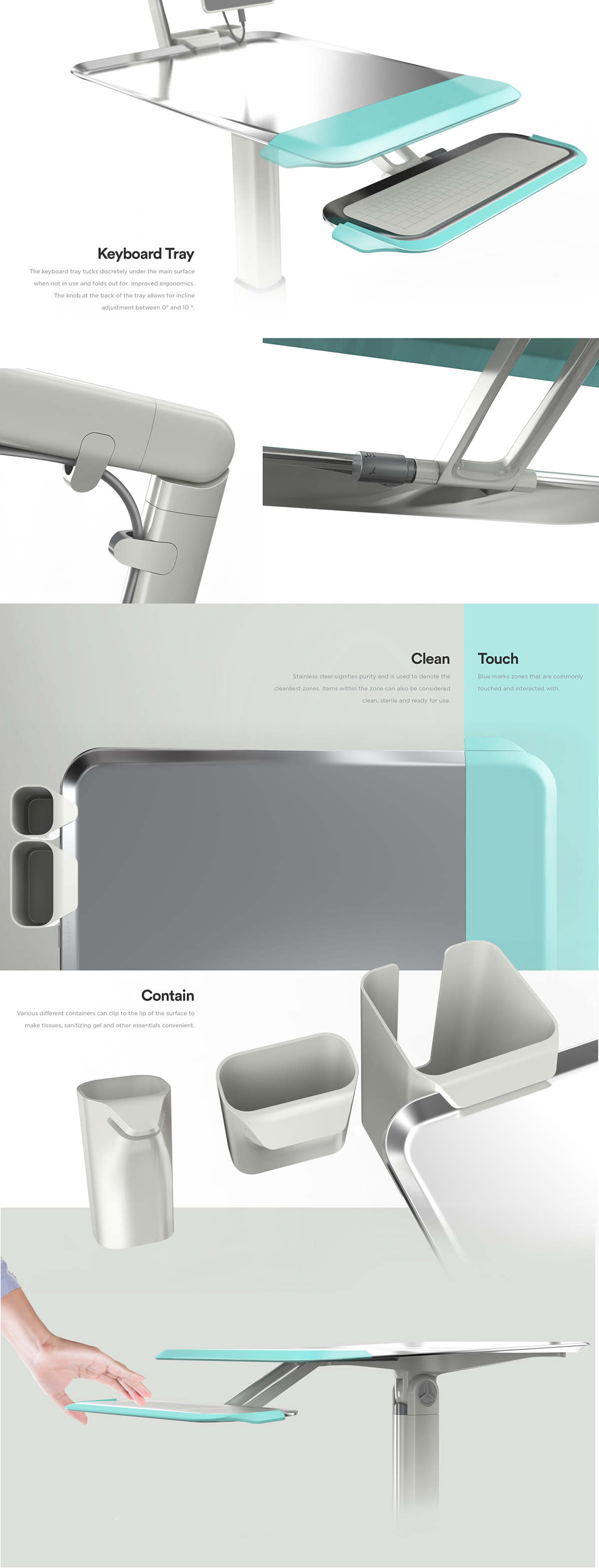 white，Cu mobile workstation，