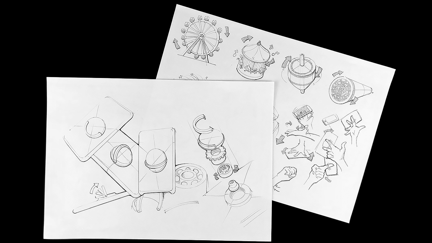 Concept map，industrial design，rotate，Mobile phone shell，