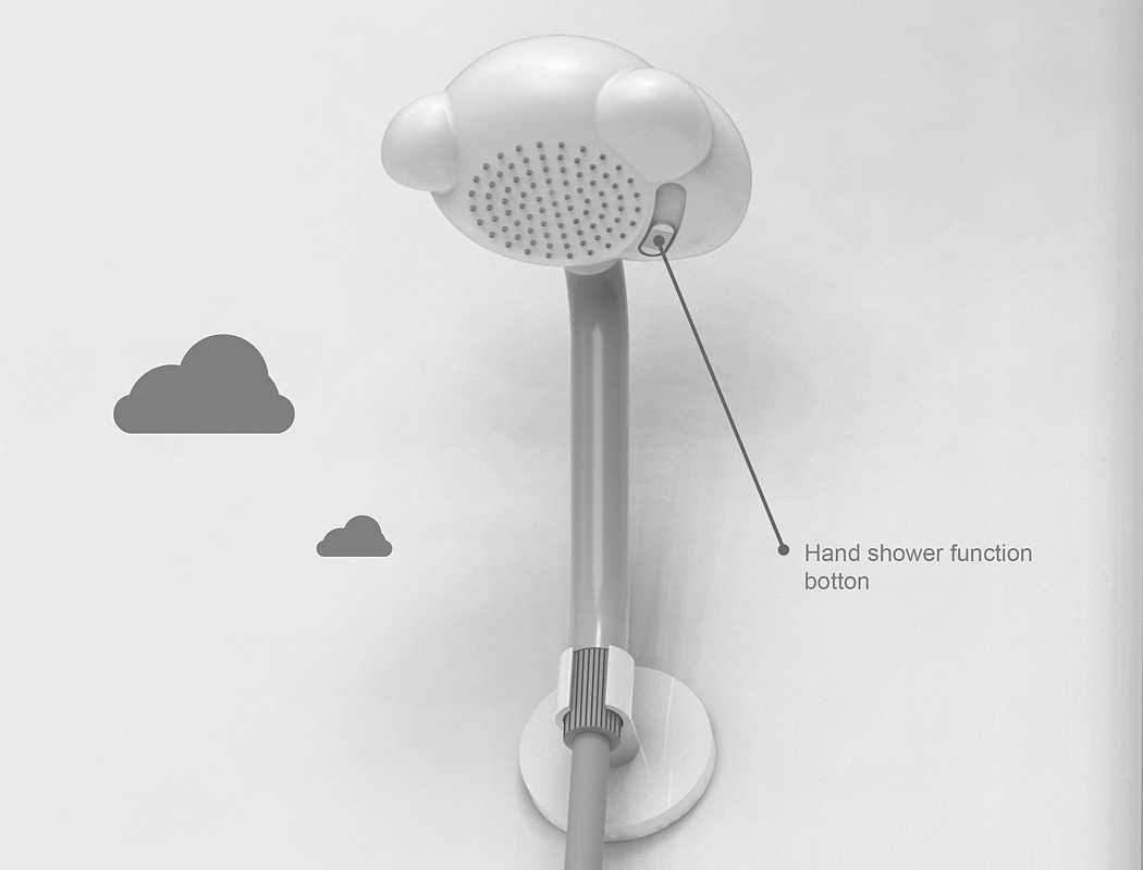 淋浴头，儿童，淋浴，积云，