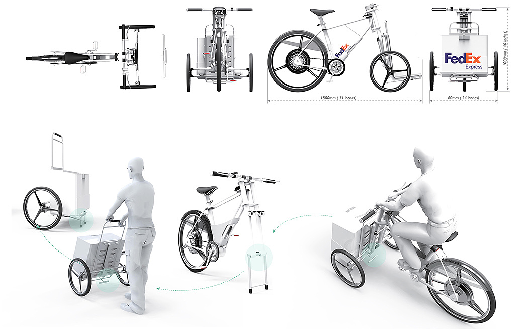 自行车，Peng Zhan，Cargob，环保，交通工具，