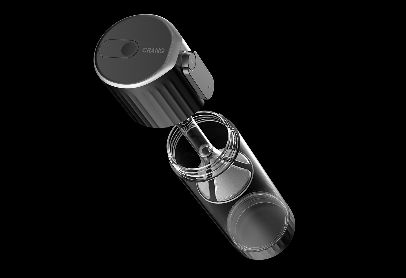 outdoors，crank，black，transparent，filter，Water bottle，