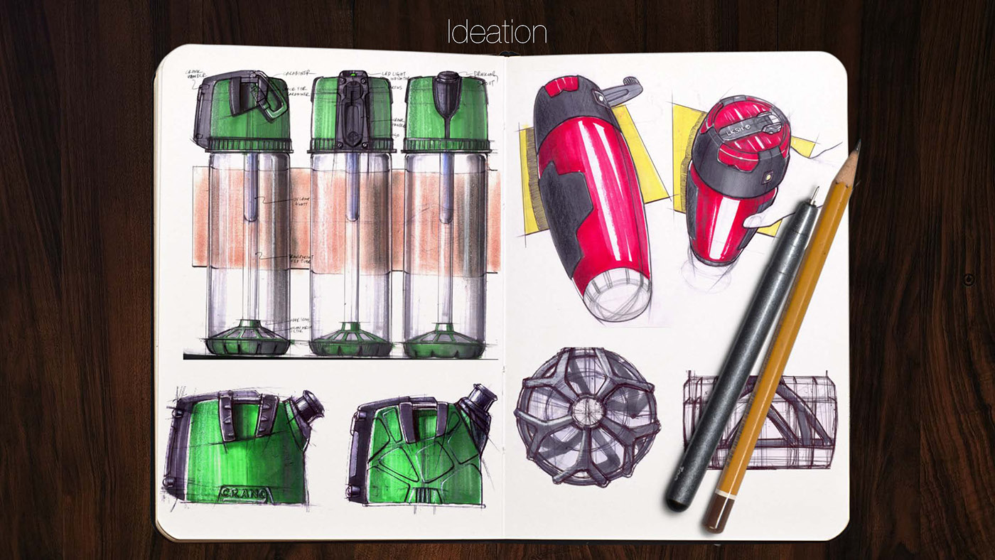 outdoors，crank，black，transparent，filter，Water bottle，