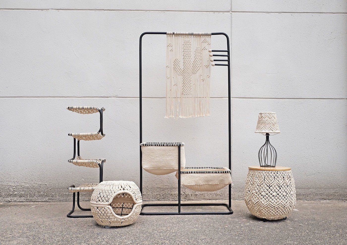 manual，furniture，weave，Cotton rope，Receive，multi-function，indoor，