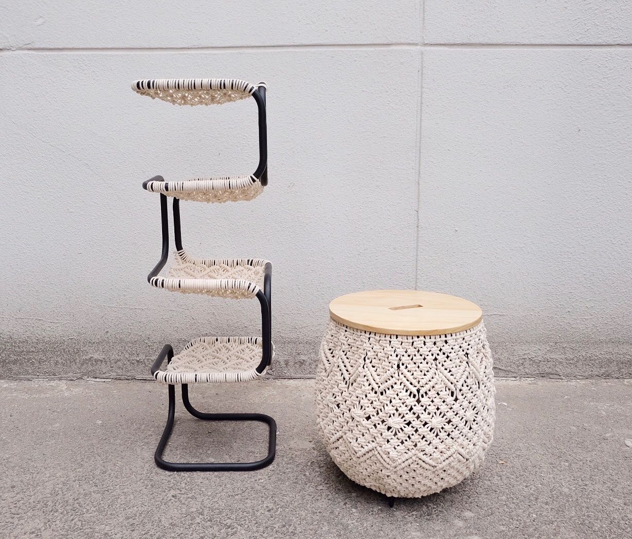 manual，furniture，weave，Cotton rope，Receive，multi-function，indoor，