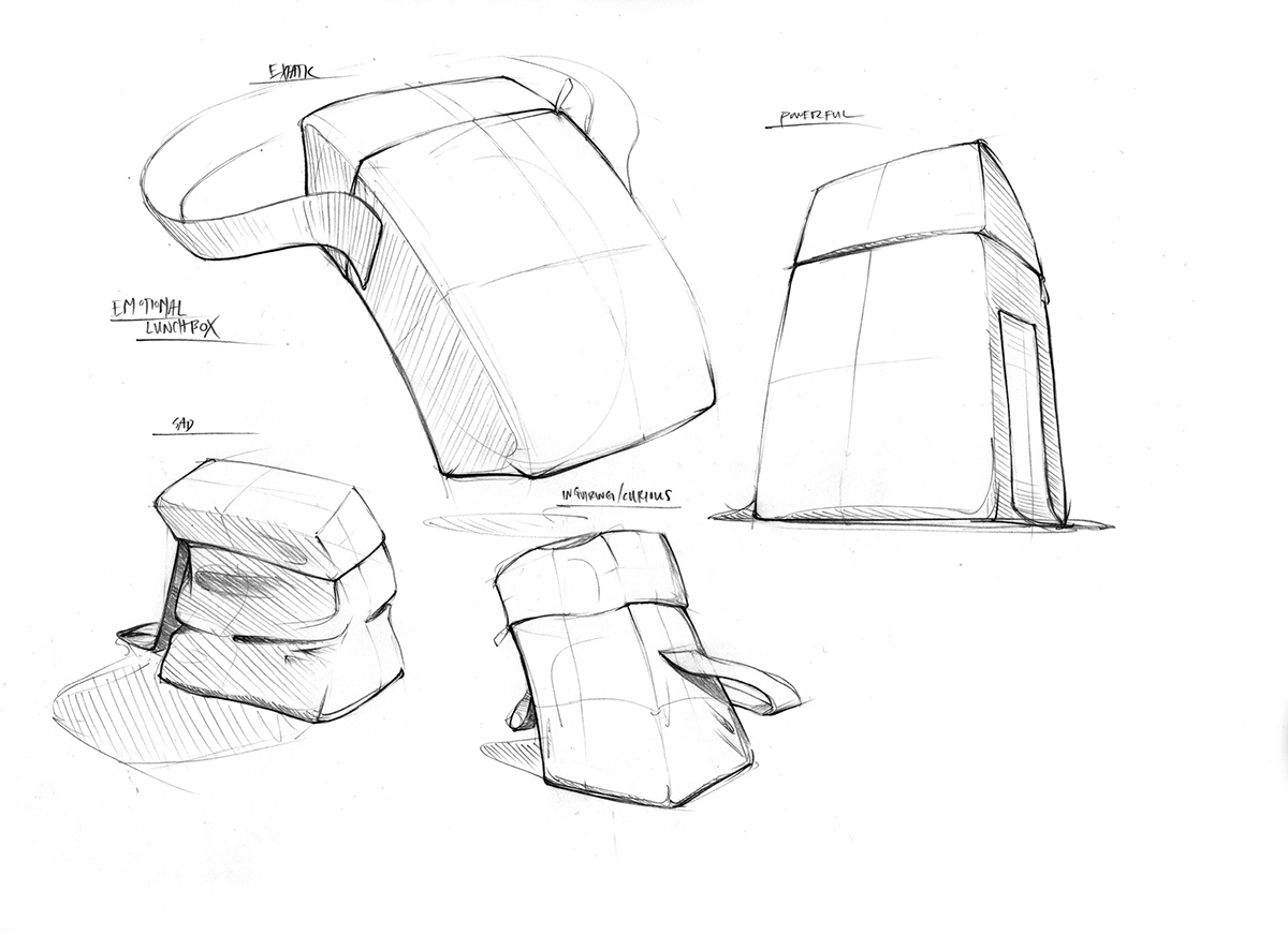 Hand drawn，knapsack，luggage and bags，