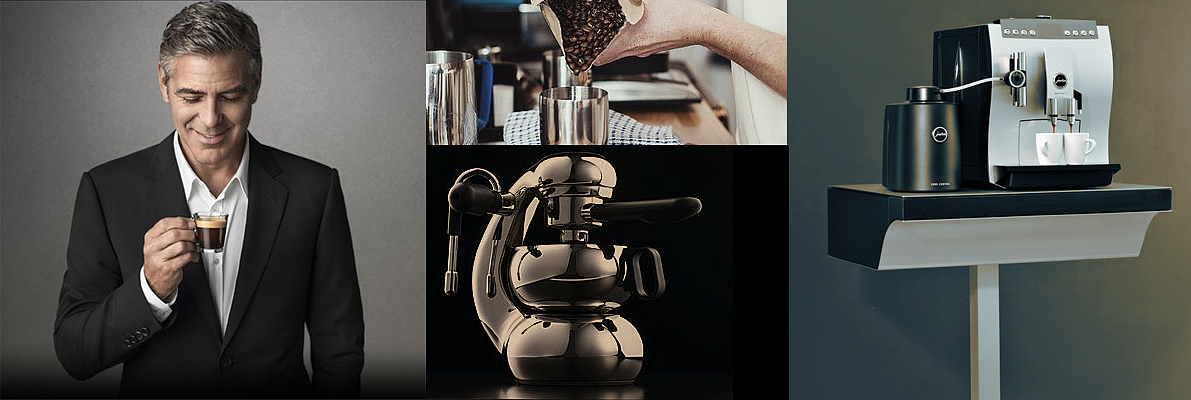 Italian style，white，black，Coffee machine，