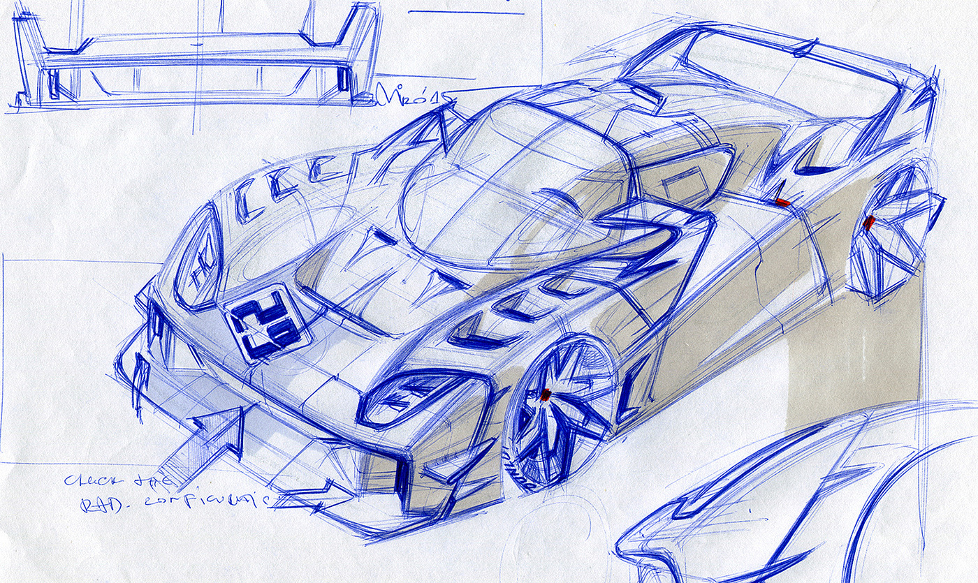 Hand drawn car，sketch，vehicle，traffic，Sports car，