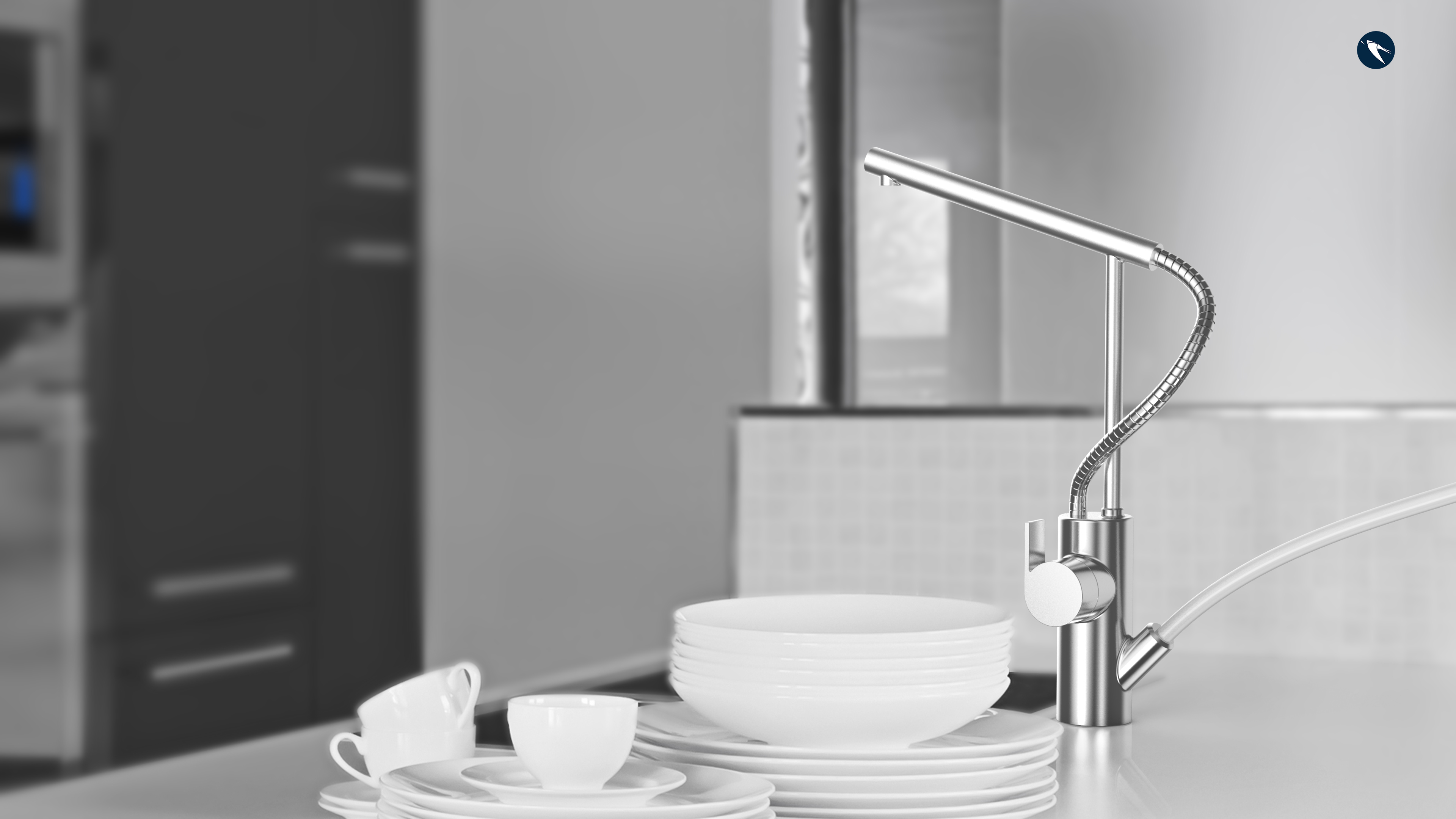 South wind design，Clean faucet，Angel，intelligence，