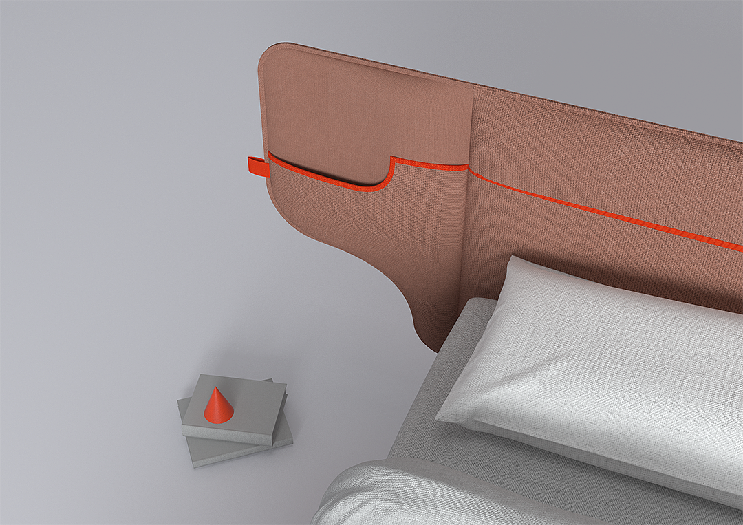 product design，CUDDLE，Bedside，furniture，