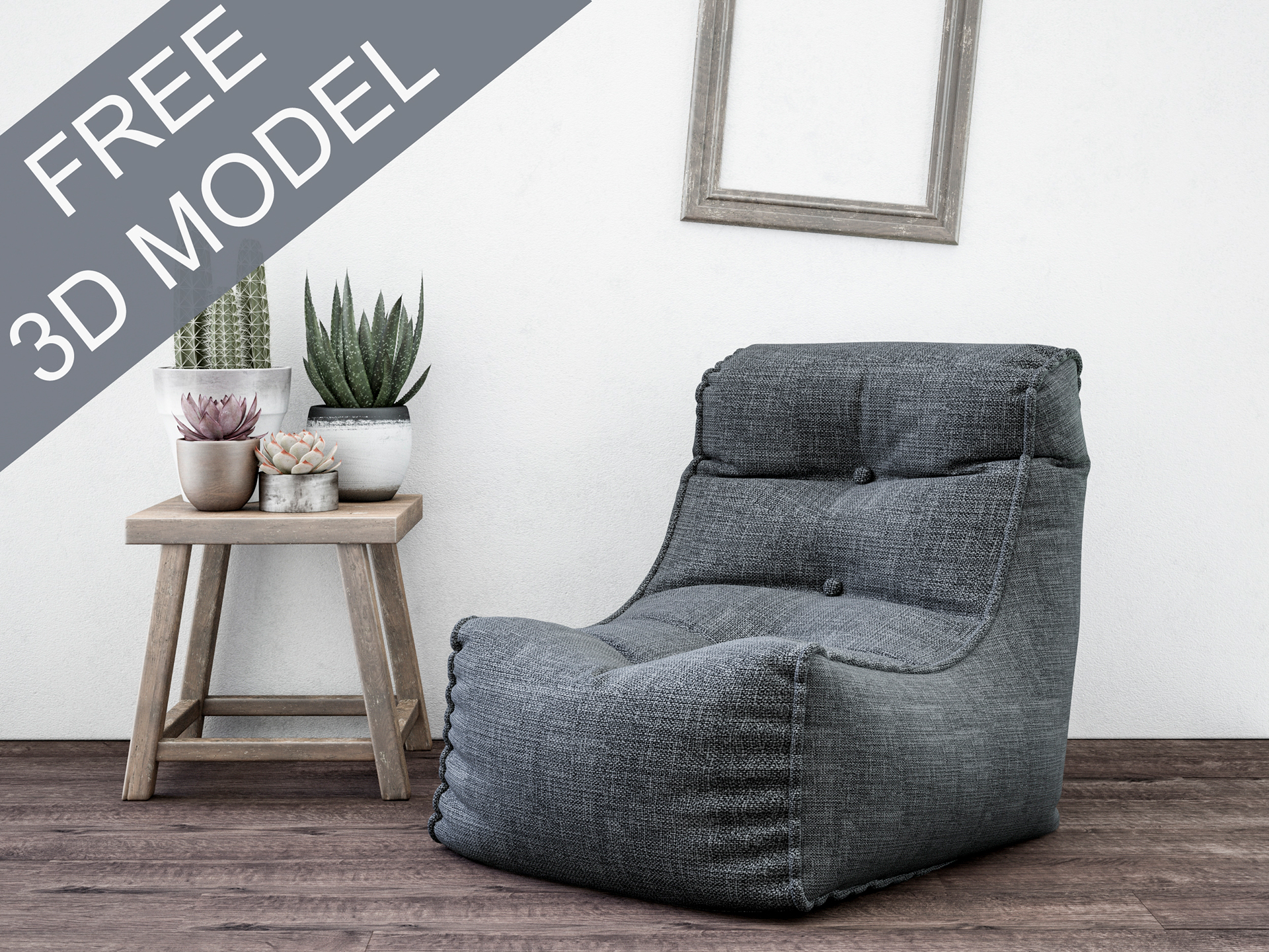 spin，grey，Lazy sofa，