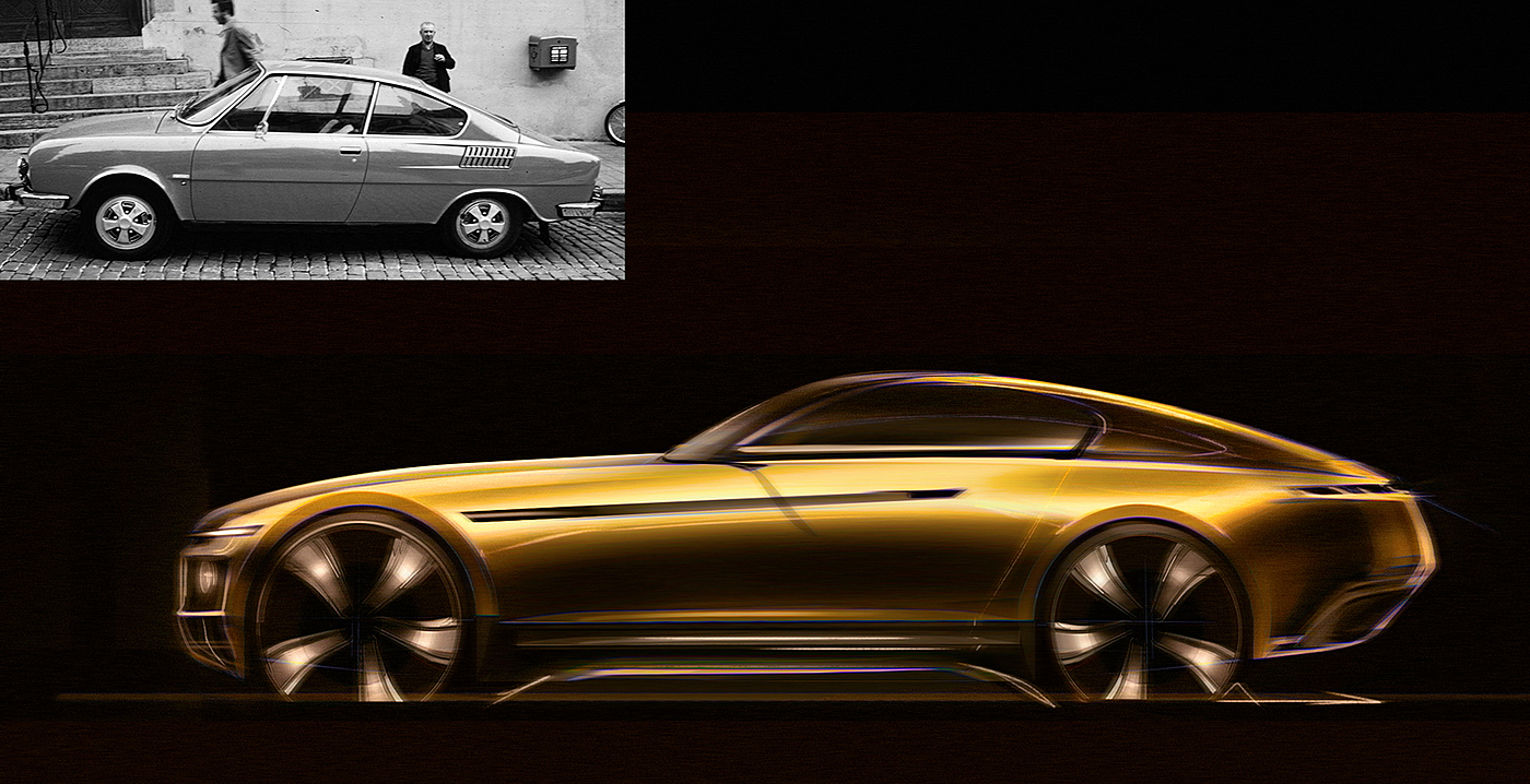 Hand drawn，outline，automobile，Sketch，