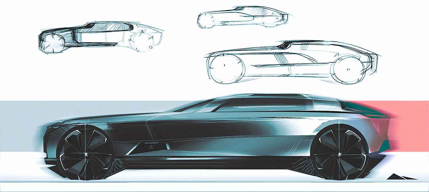 Hand drawn，outline，automobile，Sketch，