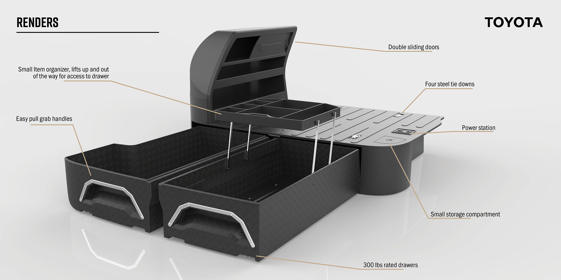 black，Internal storage box，toyota，