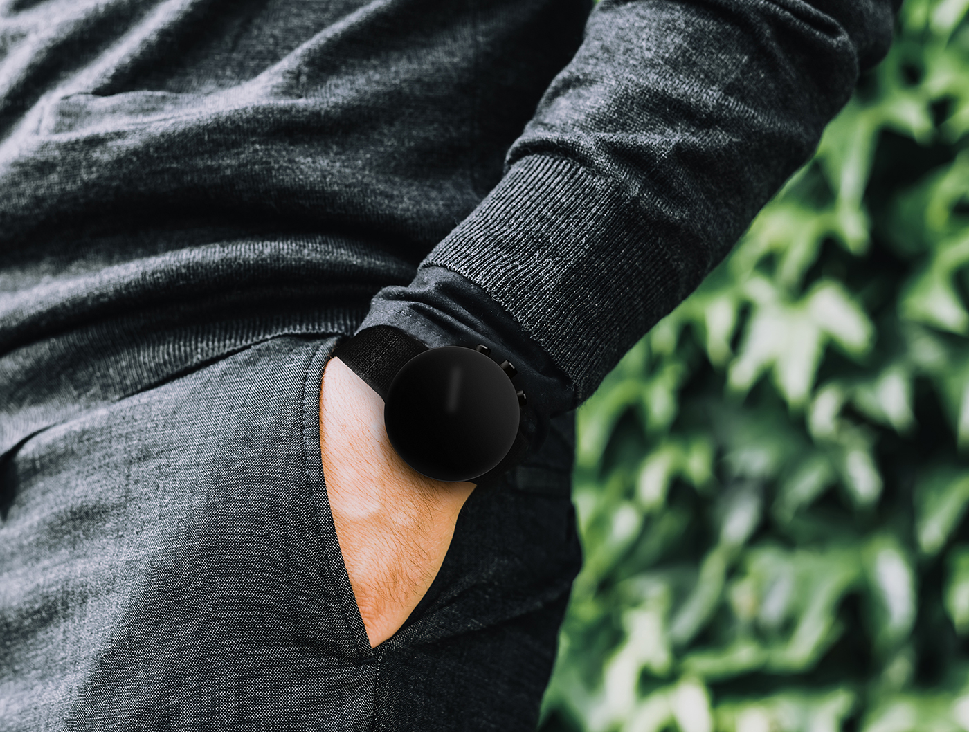 black，Frosting，RELAX WATCH，Wrist watch，