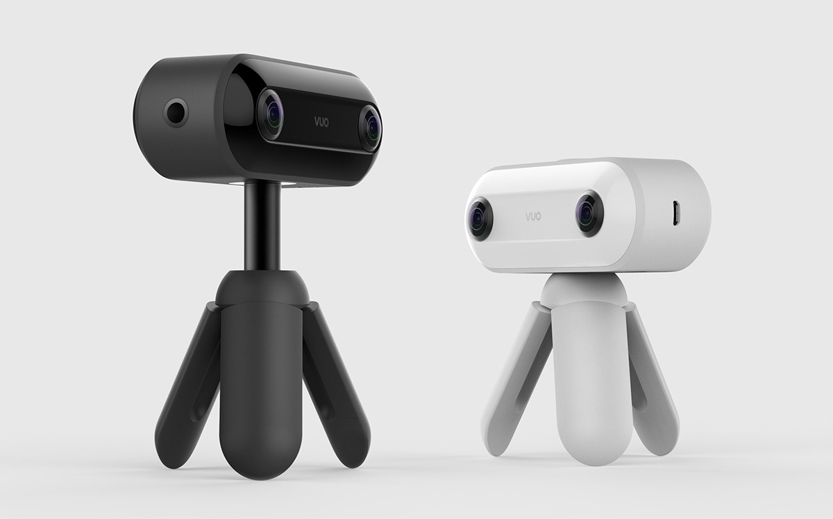 black，white，intelligence，VUO，Portable，360 camera，camera，