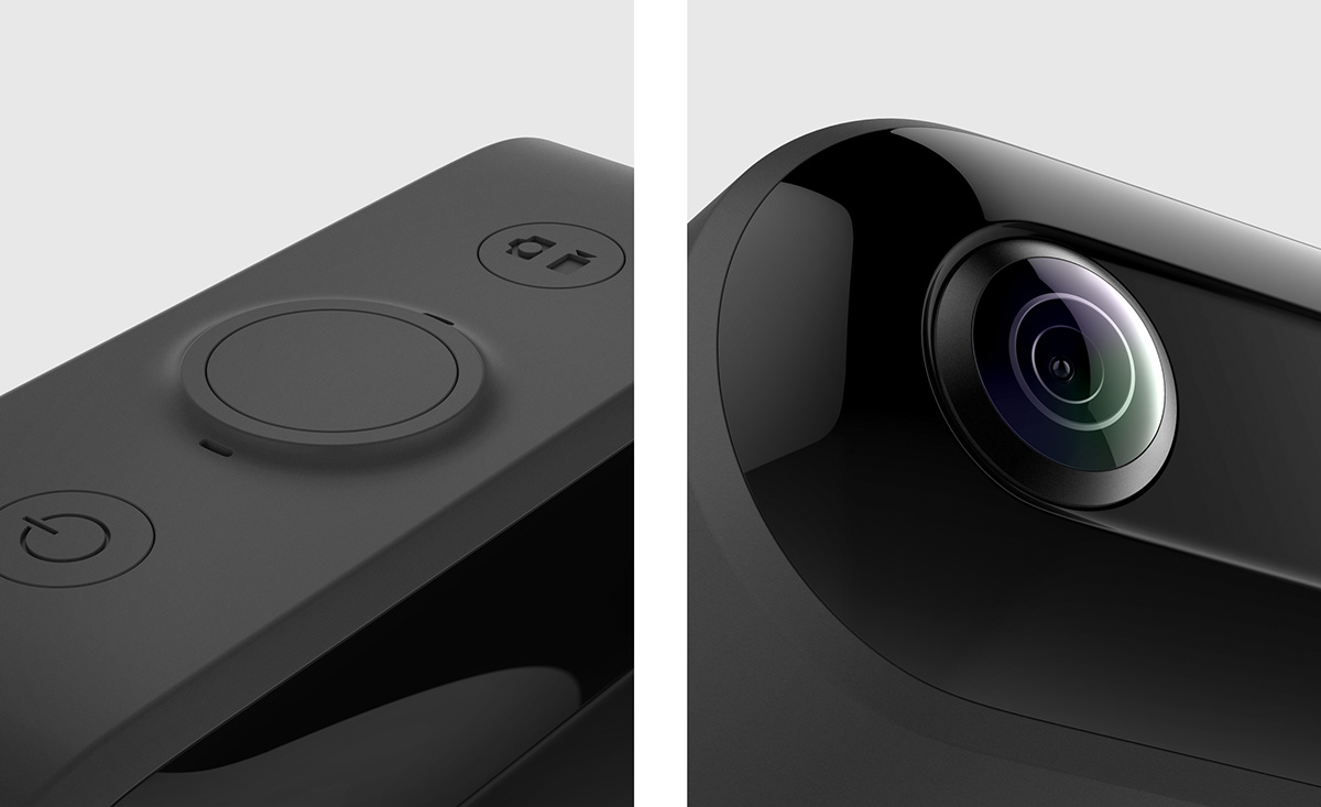 black，white，intelligence，VUO，Portable，360 camera，camera，