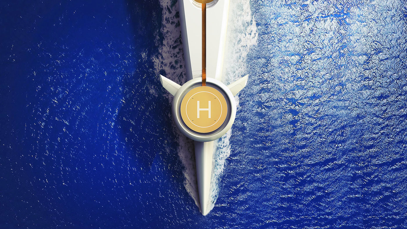 white，yacht，concept，