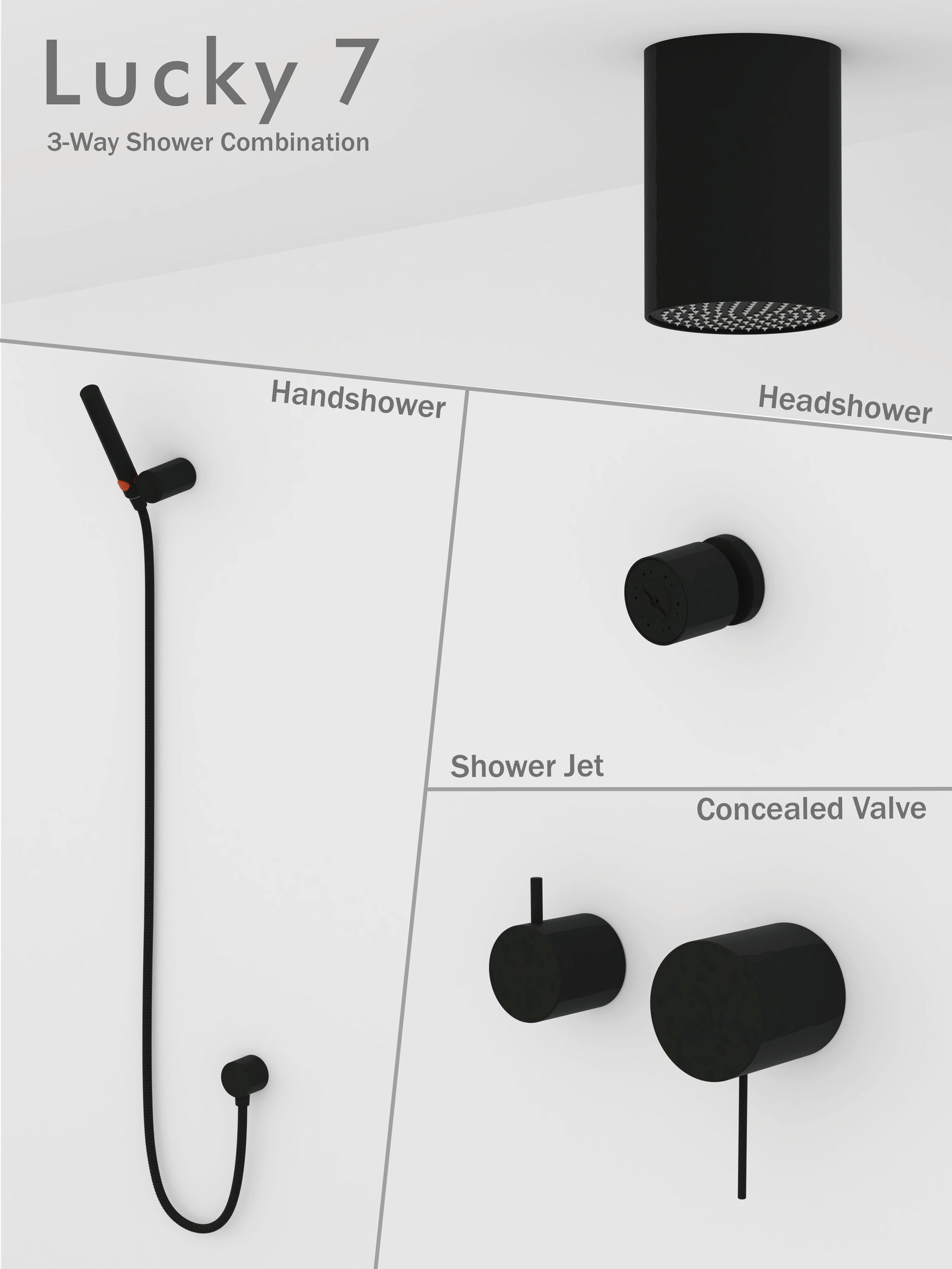 Bathroom accessories，Lucky 7，product design，2018 if Award，