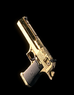 Pistol，golden，