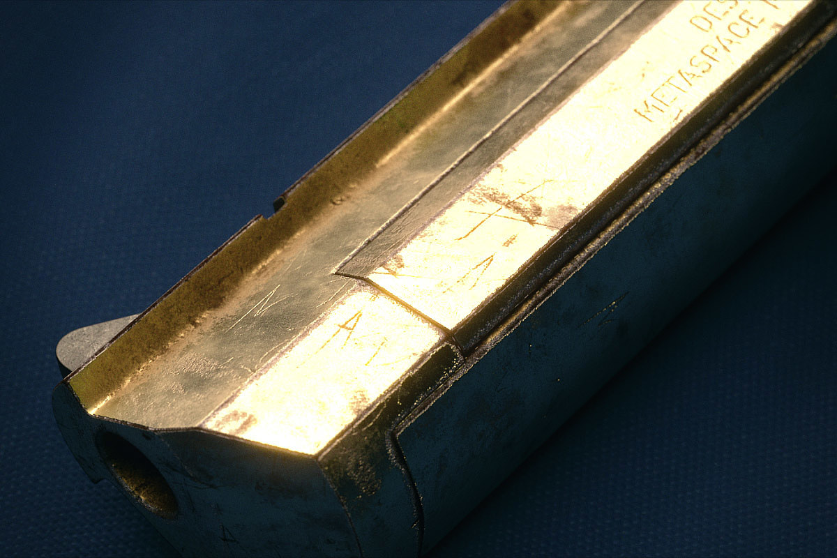 Pistol，golden，