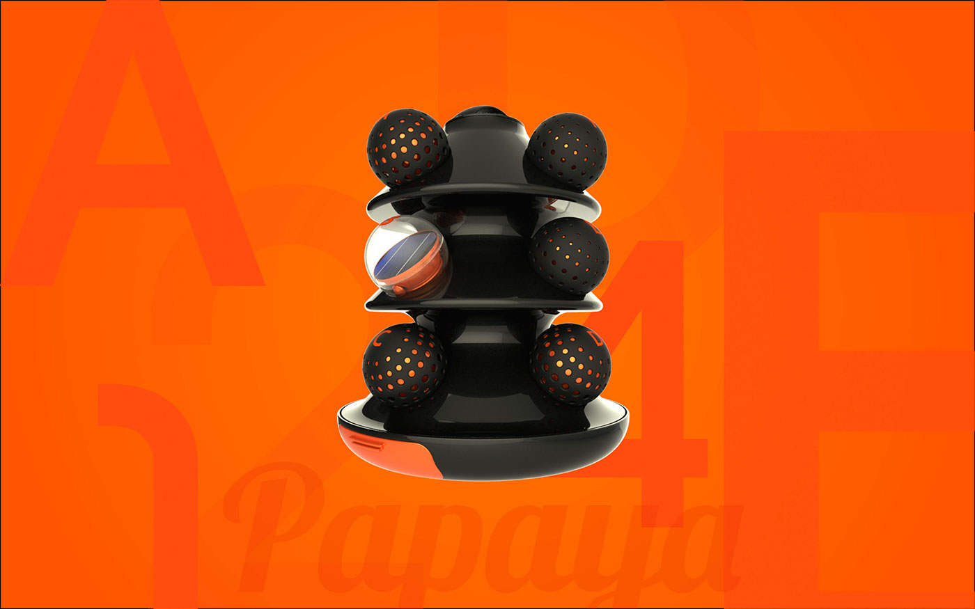 clean，orange，ball，