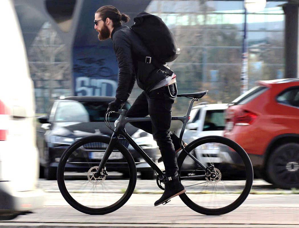 自行车，交通，黑色，简洁，Stadtfuchs，Urwahn，德国，