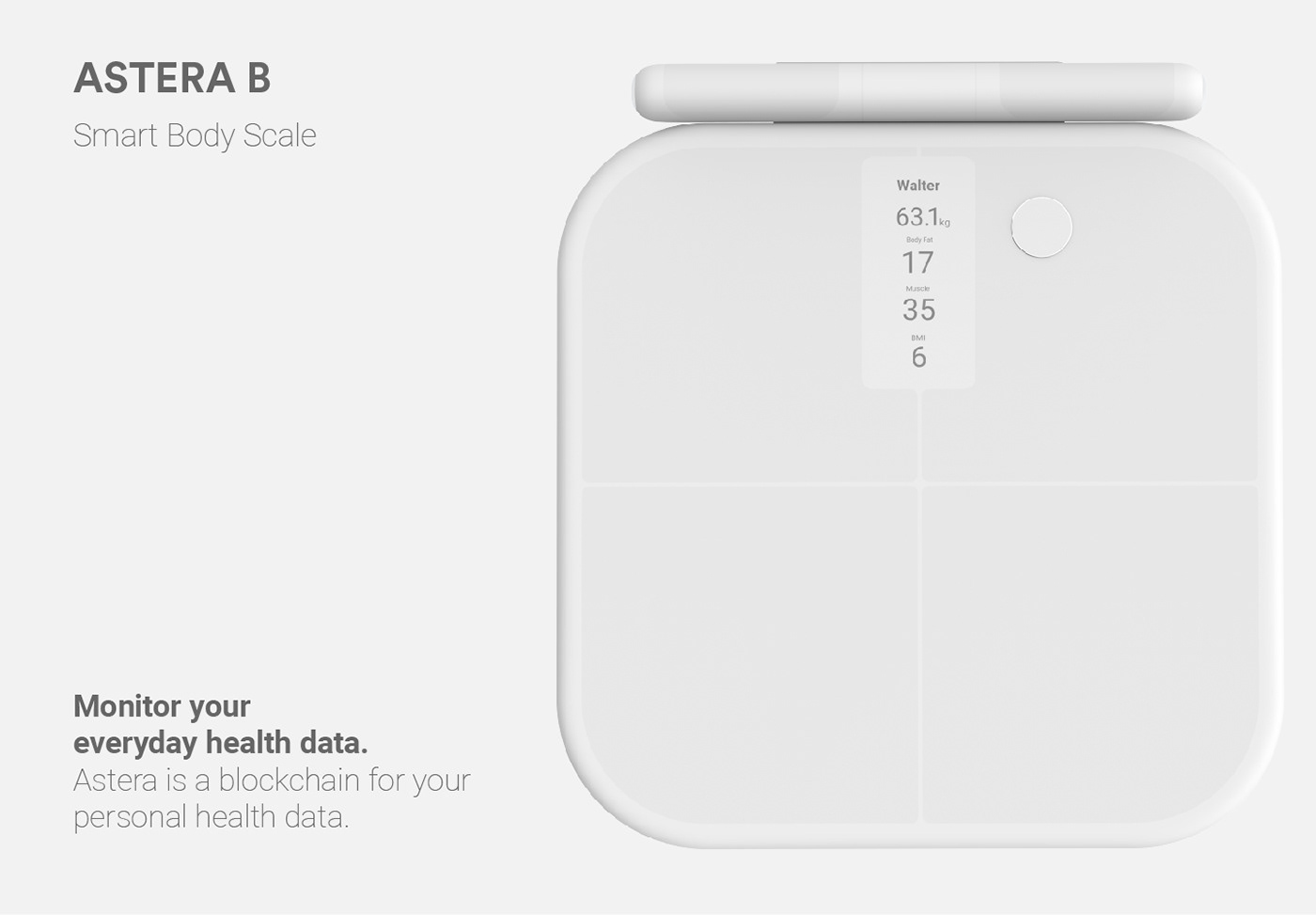 Asteroid，healthy，weighing-machine，app，intelligence，white，