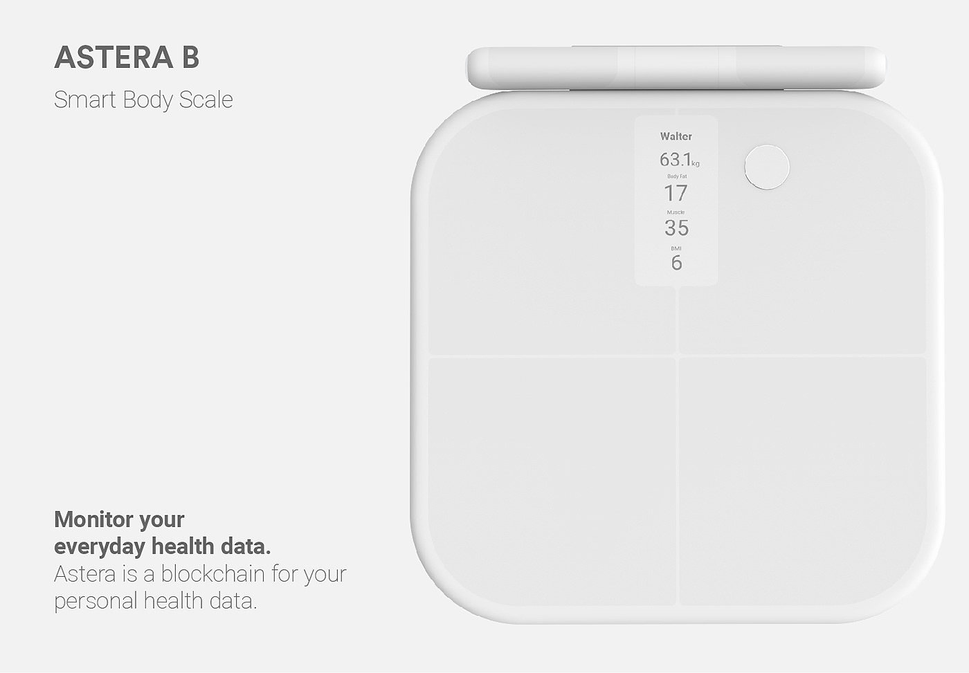 Asteroid，healthy，weighing-machine，app，intelligence，white，