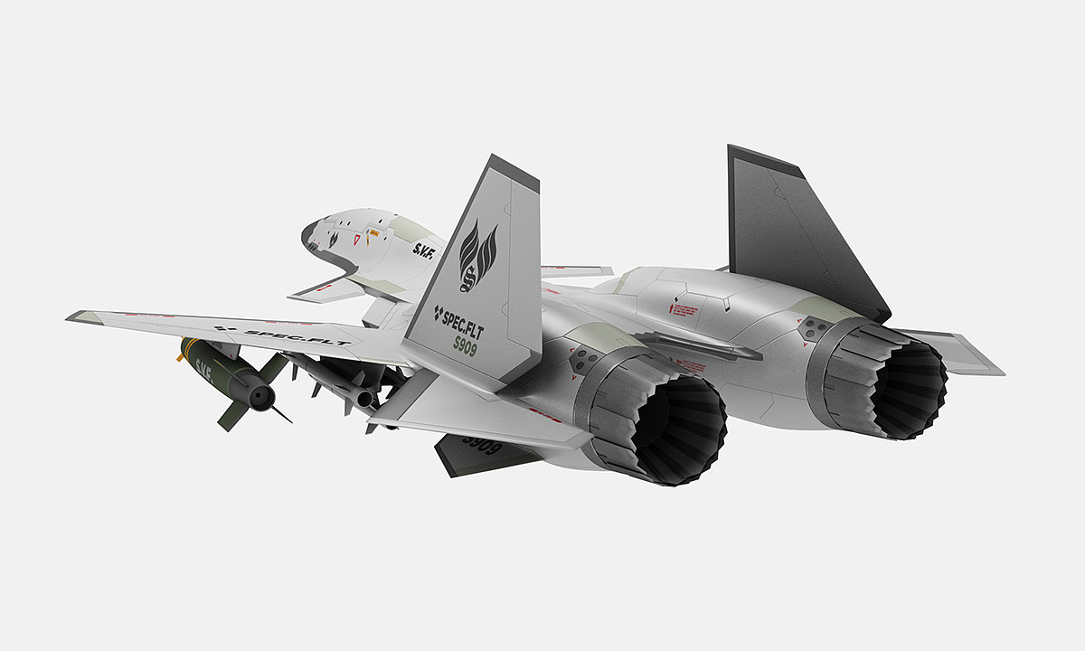 白色，战斗机，SVF-47 Minerva，