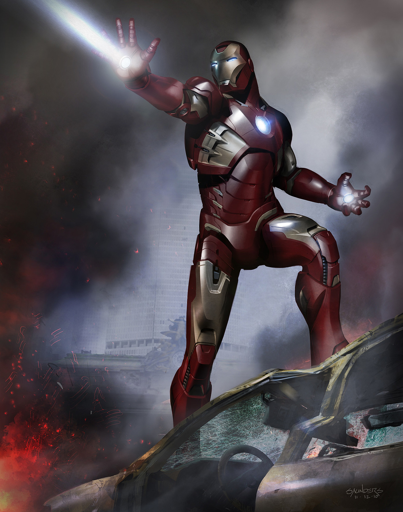 Iron Man，Avenger，Concept map，film，Stark building，