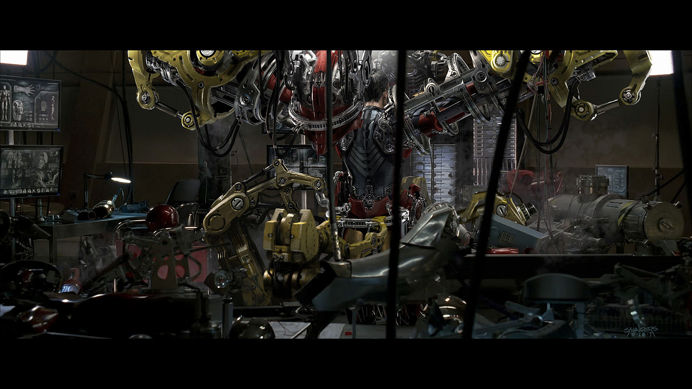 Iron Man，Avenger，Concept map，film，Stark building，