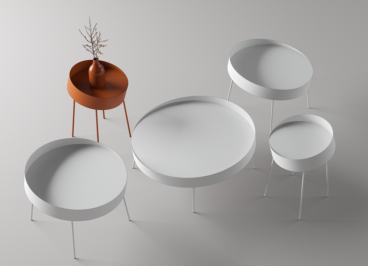 Northern Europe，furniture，Home Furnishing，tea table，geometry，disk，