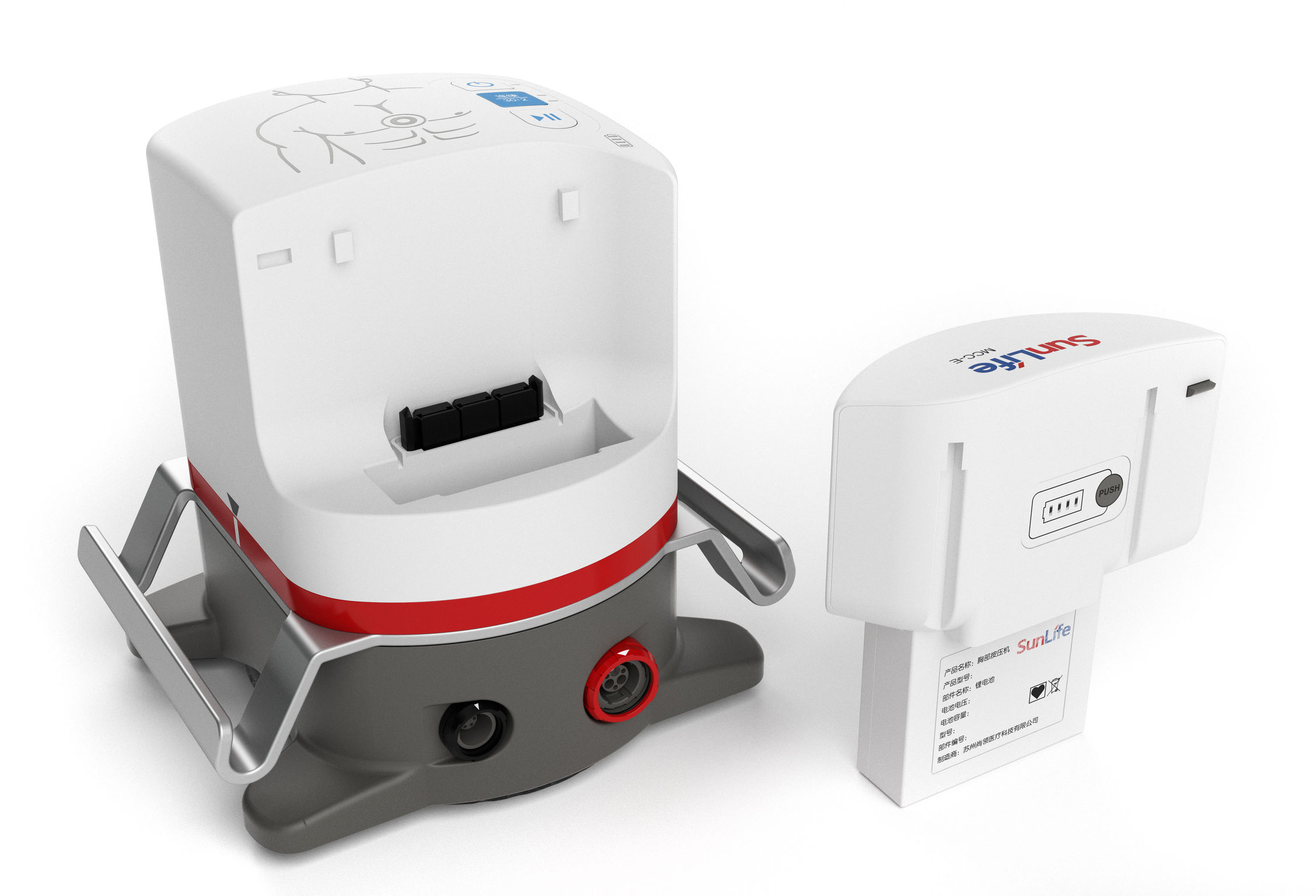 MCC-E，Medical equipment，product design，Medical equipment，3D compression electric cardiopulmonary resuscitation machine，
