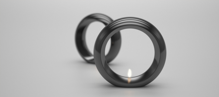 Lamp design，Ornaments，candle，Ring shape，circular，blue，black and white，Minimalist，modern stylish，Desk lamp，desk lamp，