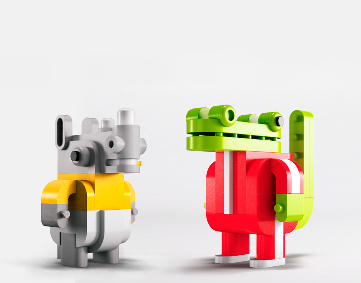 Lego，geometry，animal，Building blocks，